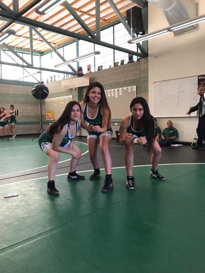 Left to right: Jessica Moreno, Jasmine Espinoza, Giselle Torres 