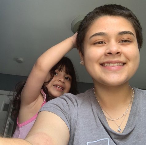 After I cut my hair, one of my biggest fans was my little sister. Every morning she wakes up and comes over to pet my hair and tells me, “Ooo I like your hair.” 
