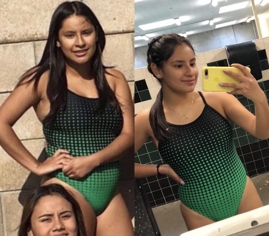 Senior Adriana Flores uses this time to reflect and change. She took up the challenge for a better change.  “I like the way I feel and I like how I look in the mirror, I can say now that I love myself even more.”