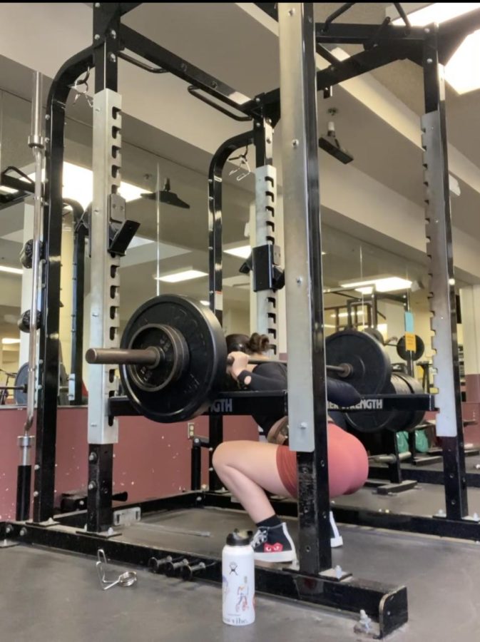 After a year of working out, I was capable of squatting 205 without a spotter. Compared to when I first began weight lifting, increasing the weight by 3 times the beginning amount shocks me and makes me proud.

