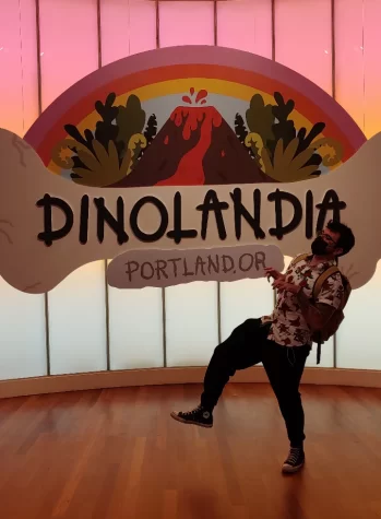 Since he only needs an internet connection to do work, Nathaniel Dalerio has the freedom to travel. Dinolandia was an art exhibit in Portland, where he spent a week working remotely and exploring the city.