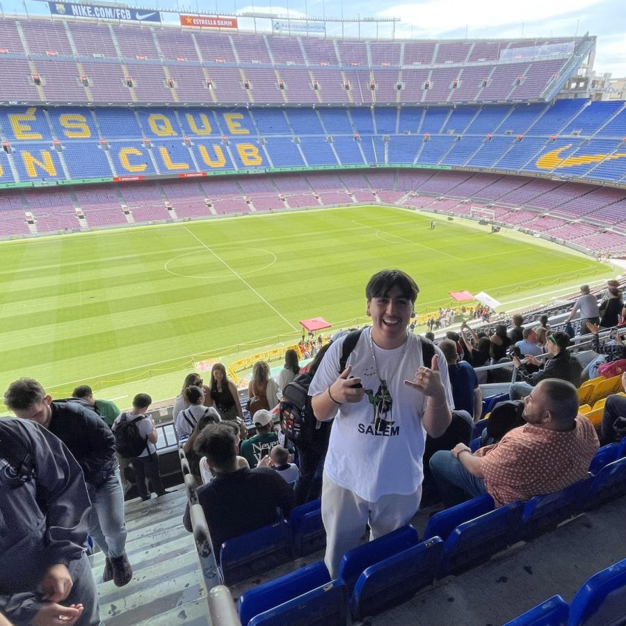 While taking an in-depth tour of the Camp Nou stadium in Barcelona, I felt a rush of joyful emotions, as it was a childhood dream to see it in person. 