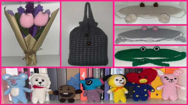Examples of things Ive crocheted.