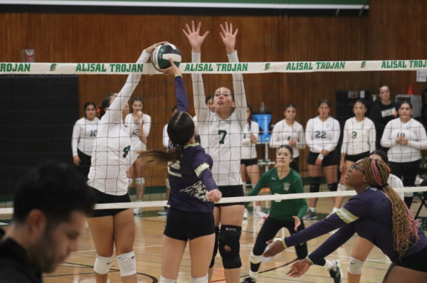 Against Soledad on September 30th, Nayeli Gil-Silva and Sara Neumann blocked an attack from Soledad, scoring a point for the Trojans. “I love contact sports and when I'm blocking it makes me feel like I'm telling the other team, ‘You can’t do that!’”  The Trojans beat the Aztecs 3-0.  