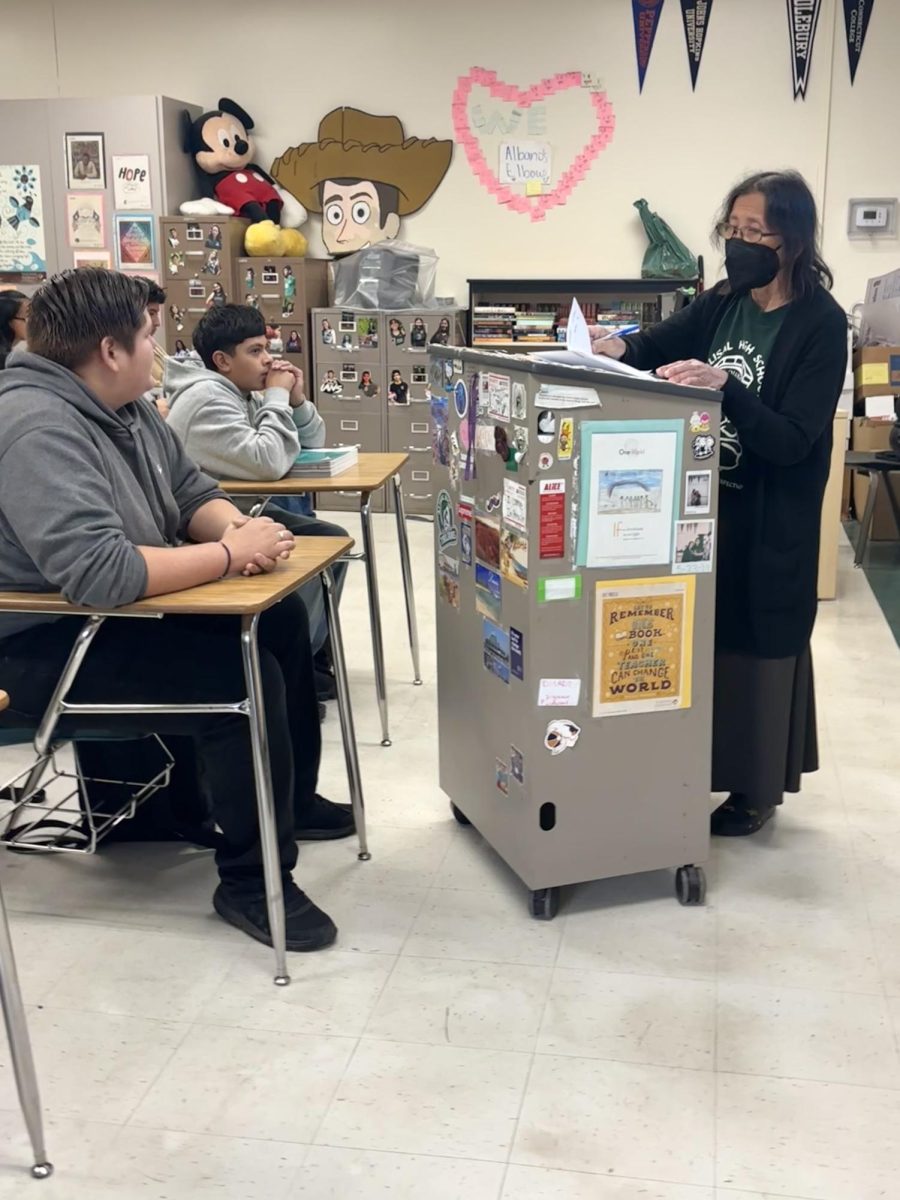 In room 408, Ms. Albano takes attendance for her first period, freshman class. ¨“I think she's the best freshman English teacher and she's a very nice teacher too and she's passionate about her students,” current freshman student Ignacio Mendez Jr. said.