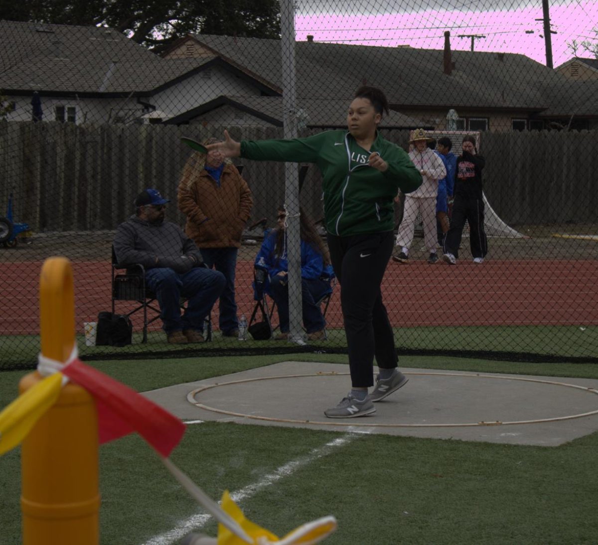 My first ever track meet was the time trials at Palma on March 1st. During this meet, I beat my practice PR for both discus and shot put. It was thanks to the helpful instruction from my throwing coaches Carlos Mendoza and Isaac Dueñas that I was able to build confidence in my events. Thanks to them, I ended up making it to the King City’s master meet in my first year of doing track and I couldn’t be more grateful for them. Even though they were off campus, they worked very hard to help the team achieve their goals.