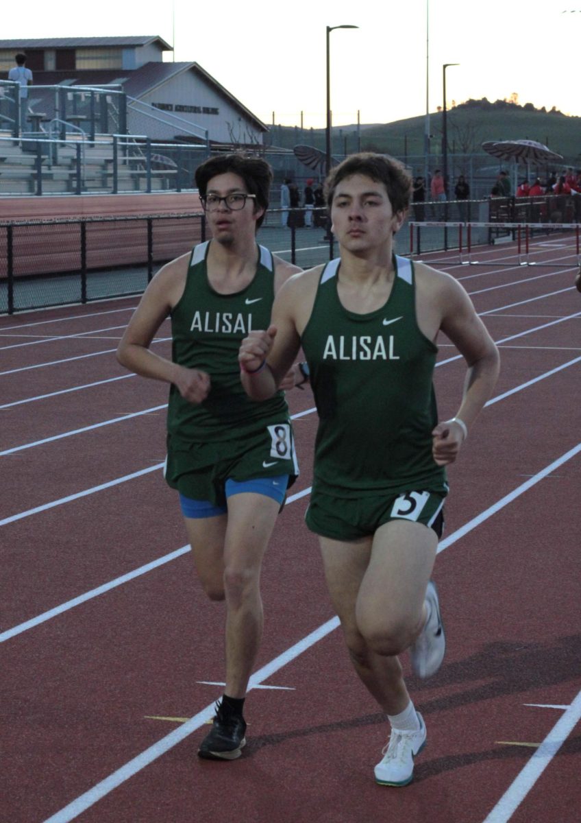 Wrestling is my number one favorite sport, but track is my second, and whenever I’m racing in track I never care about the placement I get in. What matters to me the most is if I’m improving and a battle between me and myself. In the 800m, I finished 11th against Hollister, with a time of 2:33.68. It wasn't my best time, but I didn't want to be so hard on myself since it was my first meet of the season. And knowing it wasn’t my best time, I know I’ll find a way to come back from it and be better.