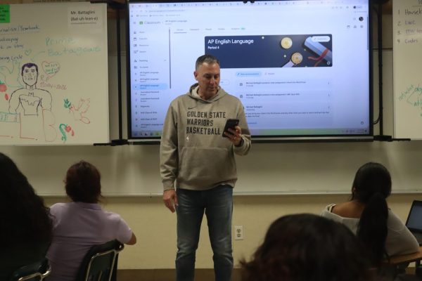 Last but certainly not least, English teacher Mick Battaglini read aloud his own Credo poem with his AP English Language fourth period during the last hour of finals. "It's been amazing," he said. "It's been wonderful. It's been the best experience." 
