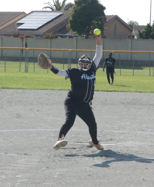 Allowing only two hits over seven innings, junior Nevaeh Lopez was unstoppable against rival Carmel as they competed with one another for the #1 spot in the league; they were victorious in a 7-1 game.