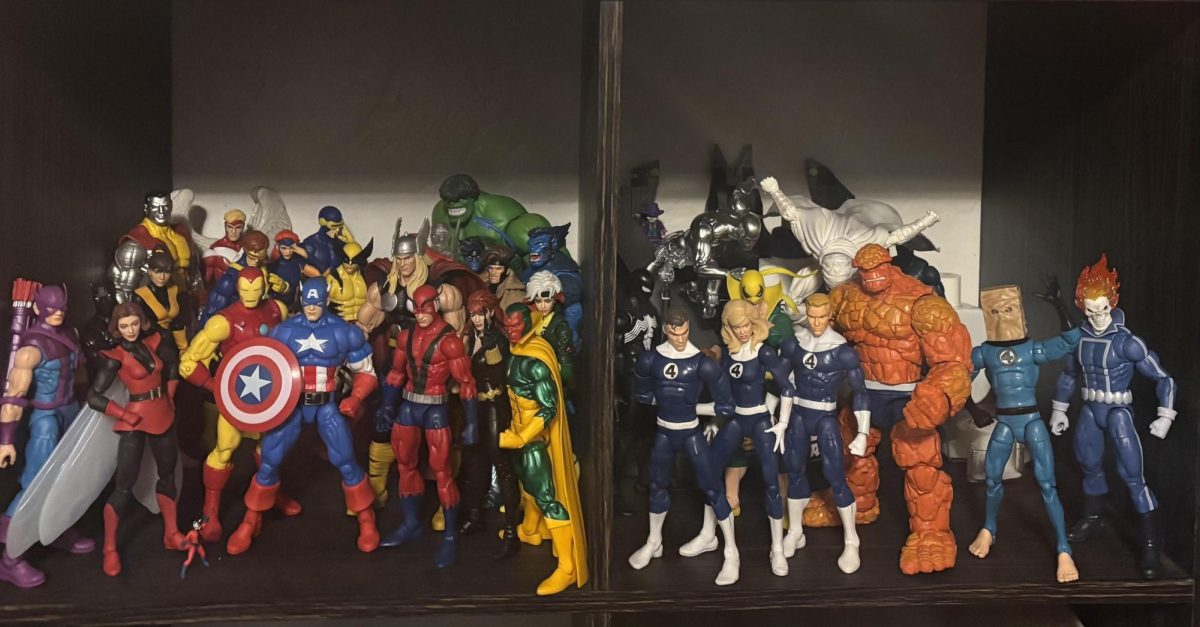 This is a display of my figures. It brings me joy every time I see it when I walk into my room and it represents a lot of hard work since I had to fund everything myself by selling online while keeping up with sports. A lot of people might just see this as pieces of plastic or toys, but to me this is a work of art.